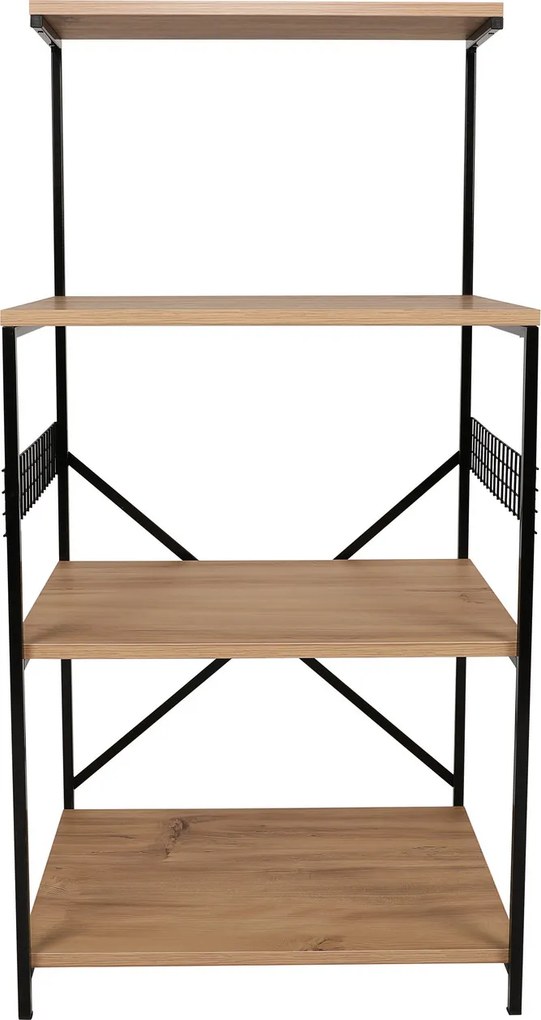 Ντουλάπι Μαύρο / Πεύκο BAFRO 60x45x124
