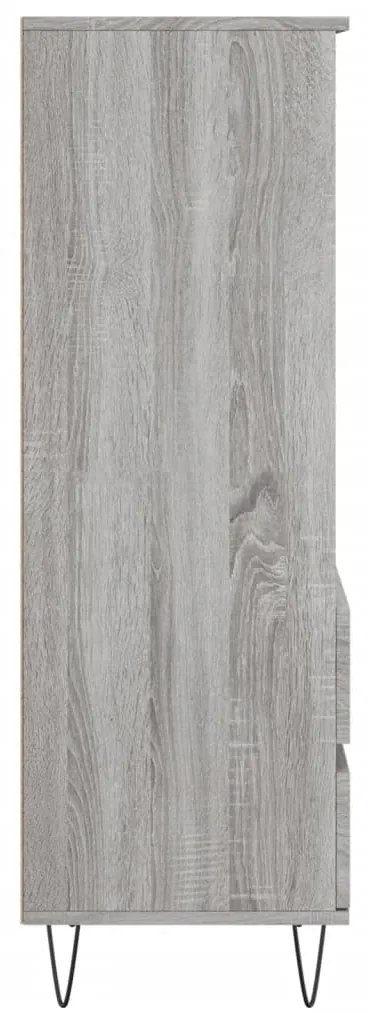 vidaXL Ντουλάπι Γκρι Sonoma 40x36x110 εκ. από Επεξεργασμένο Ξύλο