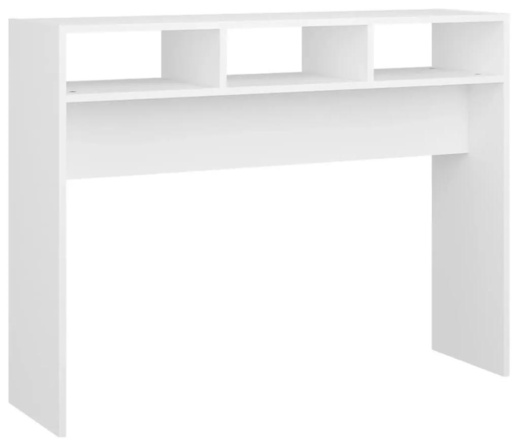 Τραπέζι Κονσόλα Λευκό 105 x 30 x 80 εκ. από Μοριοσανίδα - Λευκό