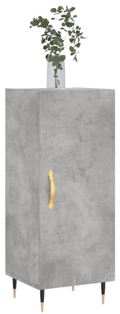 vidaXL Ντουλάπι Γκρι Σκυροδέματος 34,5x34x90 εκ. Επεξεργασμένο Ξύλο