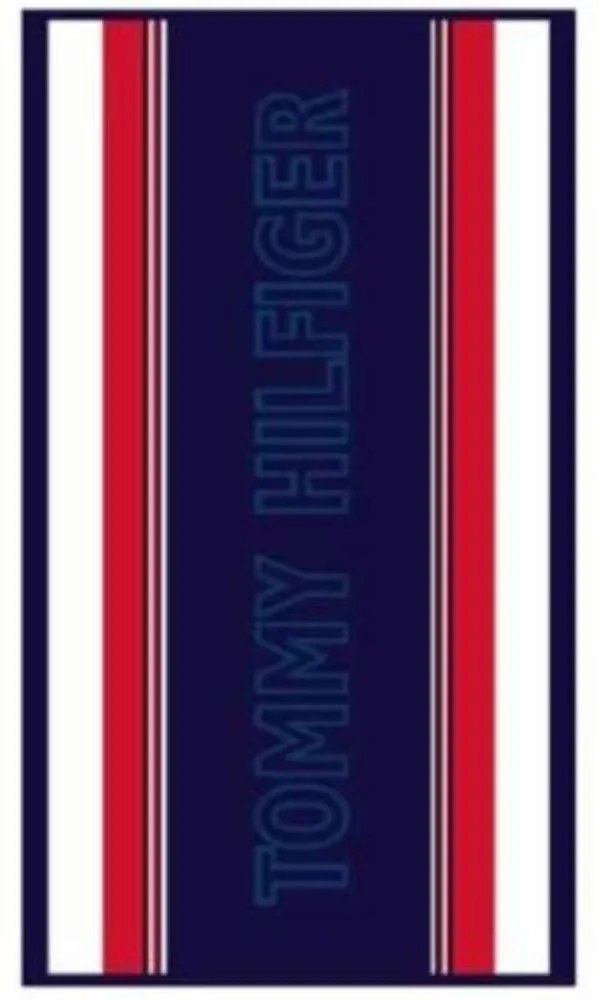 Πετσέτα Θαλάσσης Cruiser Navy Tommy Hilfiger Θαλάσσης 100% Βαμβάκι