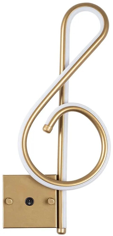 Φωτιστικό Τοίχου - Απλίκα Gurses 119FRS1102 20x3x45cm Led 12W 3000K Gold Opviq
