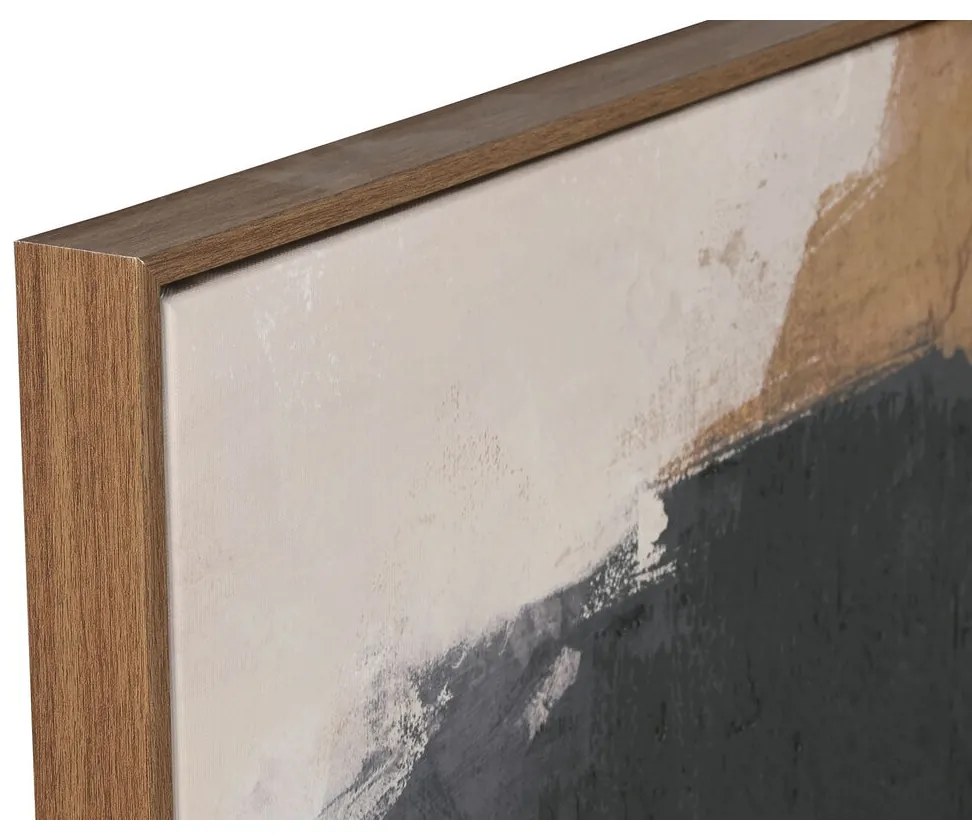 Καμβάς Home ESPRIT Λευκό Καφέ Μαύρο Αφηρημένο Urban 90 x 4 x 120 cm (x2)