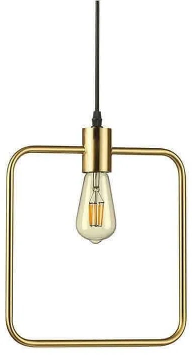 Φωτιστικό Οροφής Abc Square 207858 29x35/24,4x12cm 1xE27 70W Gold Ideal Lux