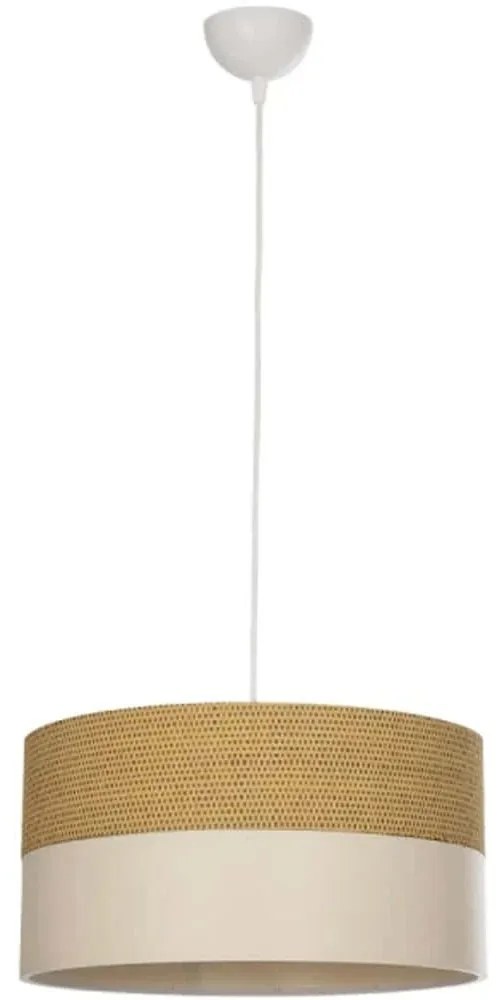 Φωτιστικό Οροφής Liva 203-0173 38x38x95cm 1xE27 Brown-White  GloboStar