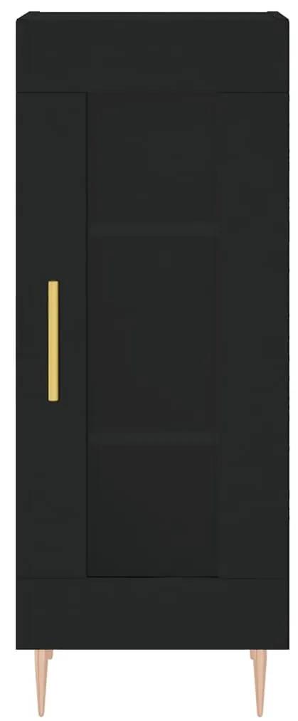 Ντουλάπι Μαύρο 34,5 x 34 x 90 εκ. από Επεξεργασμένο Ξύλο - Μαύρο