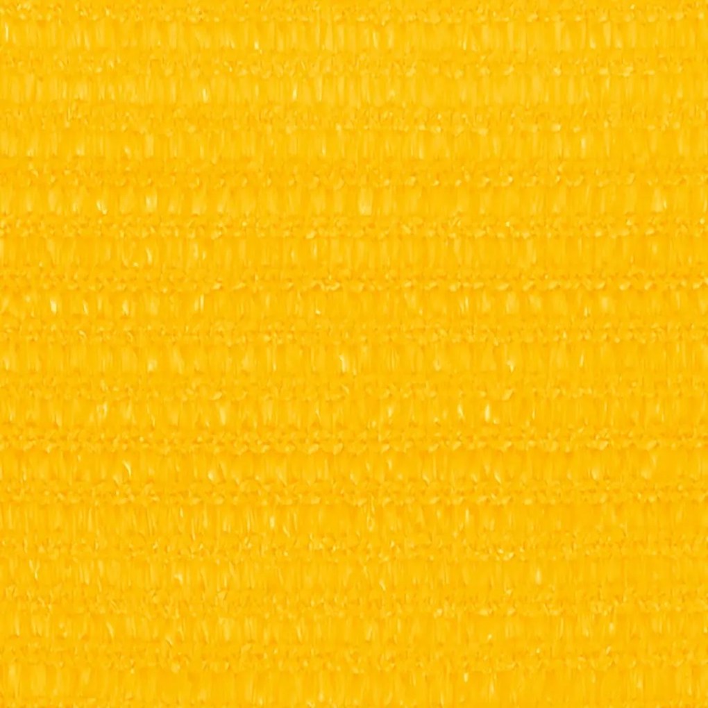 vidaXL Πανί Σκίασης Ορθογώνιο Κίτρινο 3,5x4,5 μ. από HDPE 160 γρ/μ²