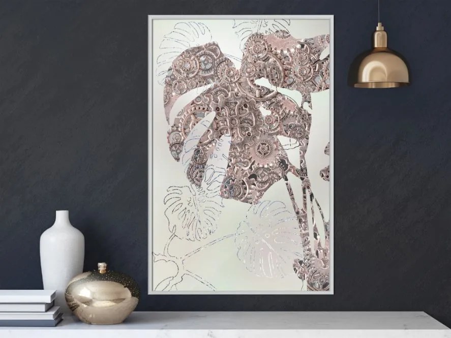 Αφίσα - Ornamented Monstera - 20x30 - Χρυσό - Χωρίς πασπαρτού