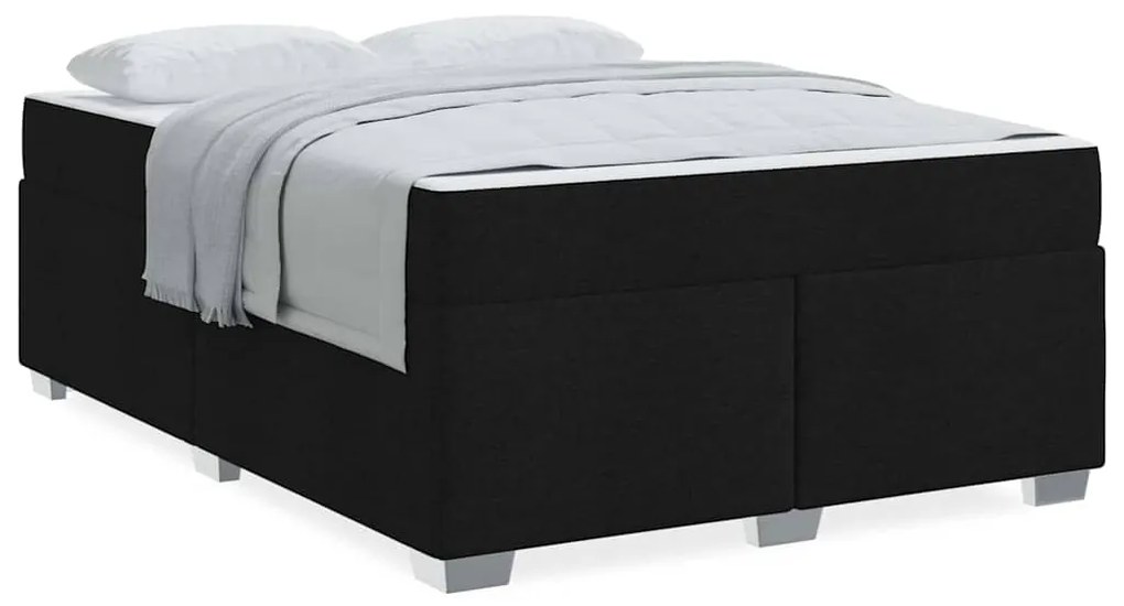 vidaXL Σκελετός Κρεβατιού Άλλο Μαύρο 160 x 200 cm ύφασμα