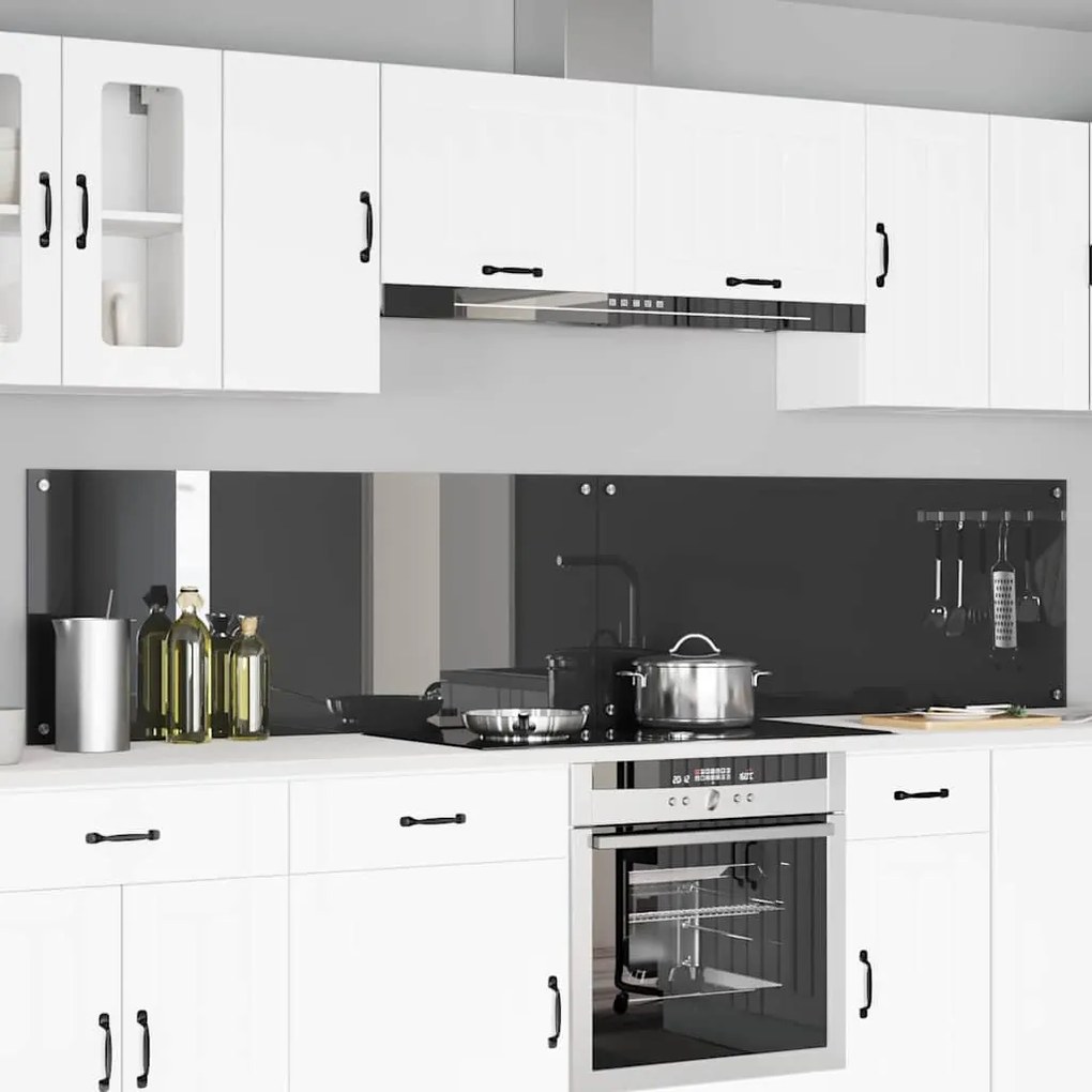 vidaXL Πίσω Πάνελ Κουζίνας 2 pcs Σκούρο Γκρι 120 x 50 cm