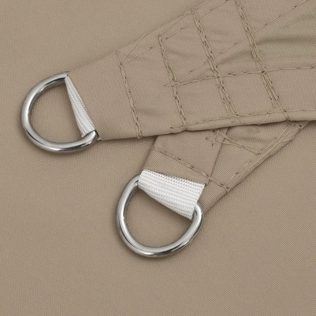 vidaXL Πανί Σκίασης Τρίγωνο Taupe 3 x 4 x 4 μ. από Ύφασμα Oxford