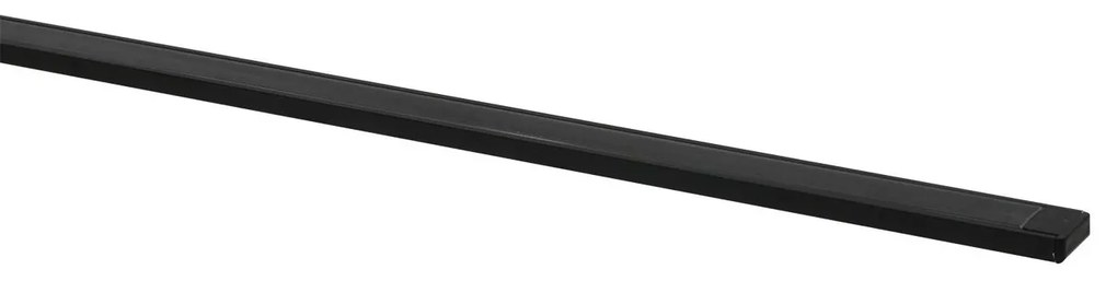 Adeleq Προφίλ 5τμχ x 2m Χωνευτό Πλήρες Έως 12mm Με Φιμέ Κάλυμμα Μαύρο 30-1560219