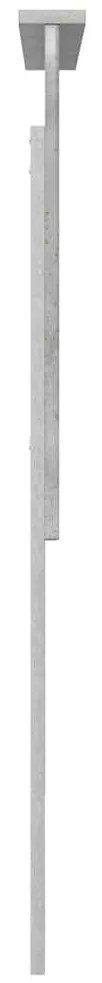 vidaXL Κεφαλάρι με κεφαλάρι Σκυρόδεμα Γκρι 90 cm Επεξεργασμένο ξύλο