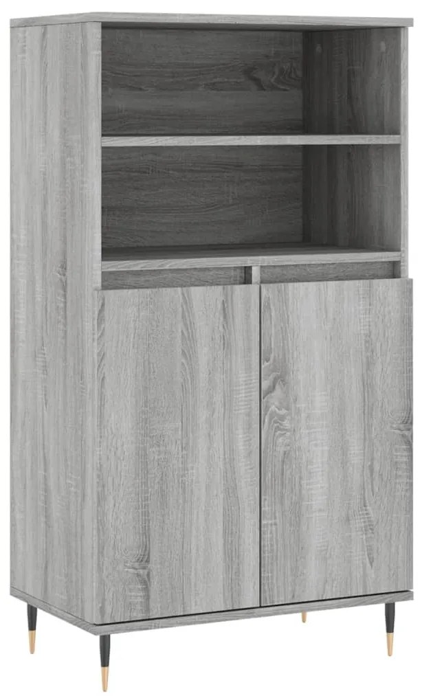 vidaXL Ντουλάπι Γκρι Sonoma 60 x 36 x 110 εκ. από Επεξεργασμένο Ξύλο