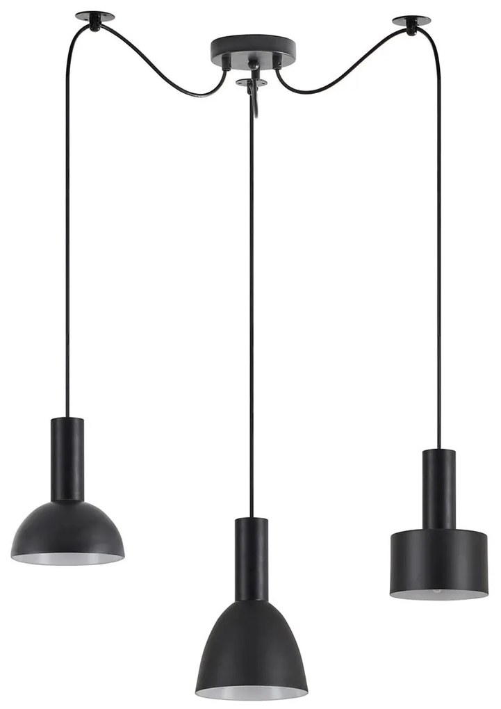 Φωτιστικό Οροφής Τρίφωτο Homelighting 77-8914 Flex Black