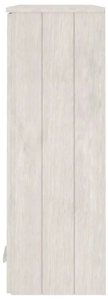 vidaXL Πάνω Μέρος Ντουλαπιού HAMAR Λευκό 85x35x100 εκ. Μασίφ Πεύκο