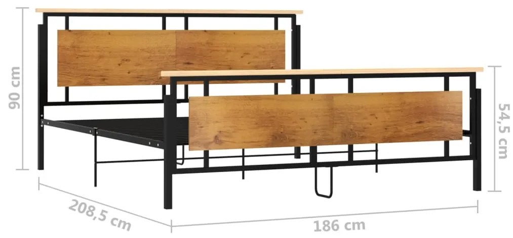 vidaXL Πλαίσιο Κρεβατιού 180 x 200 εκ. Μεταλλικό