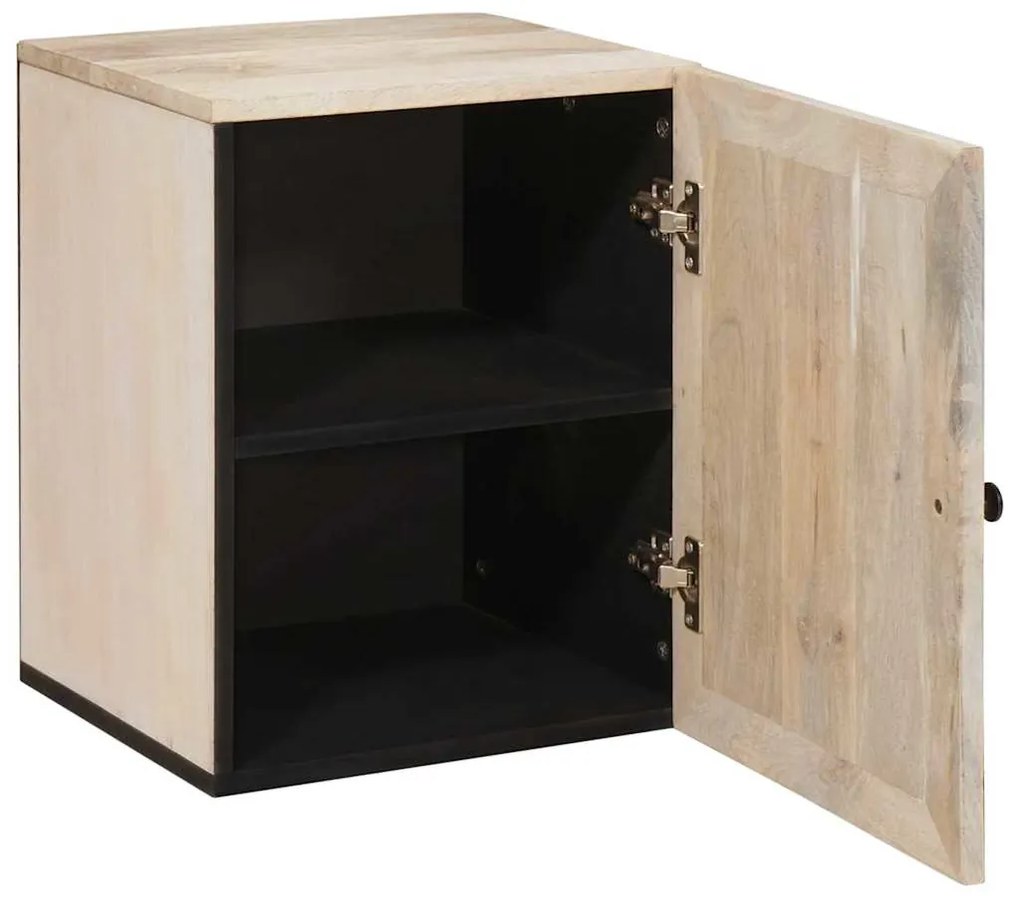 vidaXL Ντουλάπι Μπάνιου Λευκό 38 x 33.5 x 160 εκ Στερεό Ξύλο Μάνγκο
