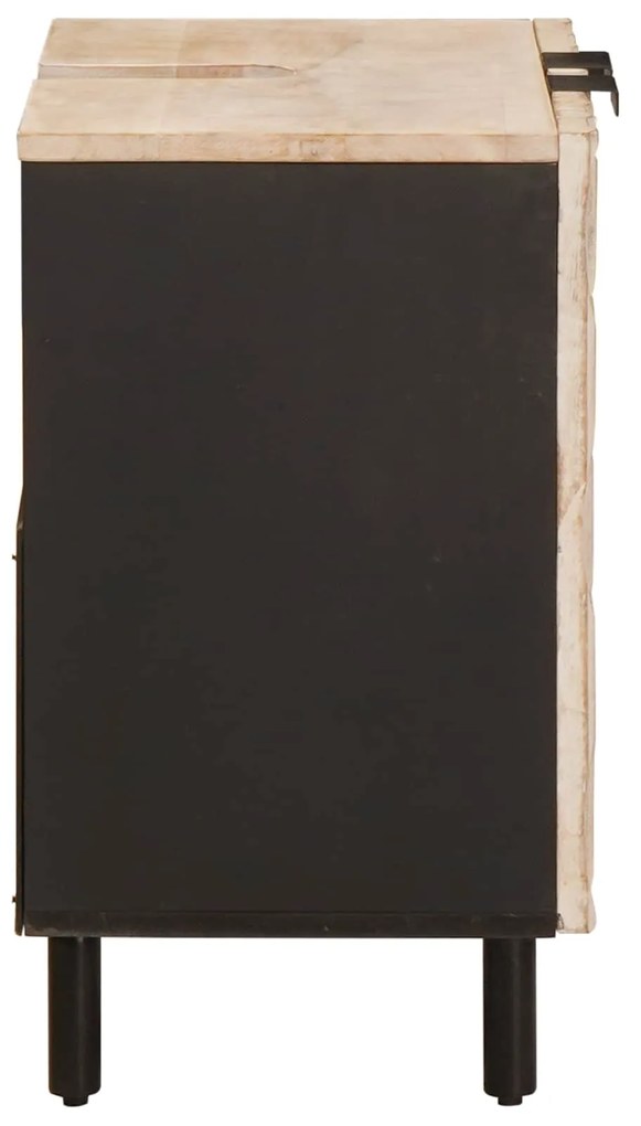 vidaXL Ντουλάπα Νιπτήρα Mπάνιου Μονόχρωμο Λευκό