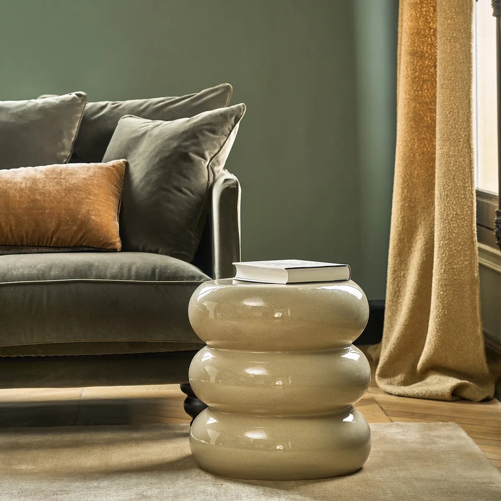 Βοηθητικό τραπεζάκι από ραγισμένη κεραμική, Belly