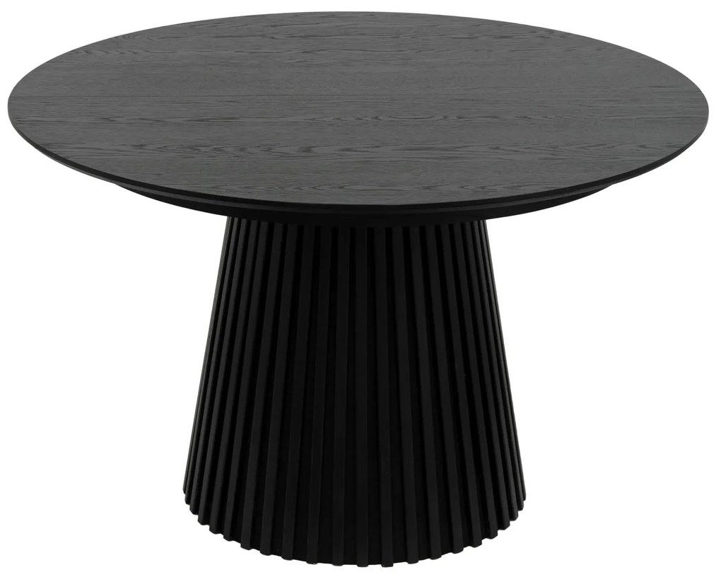 Svendborg Extendable Round Dining Table ø120 Black Oak