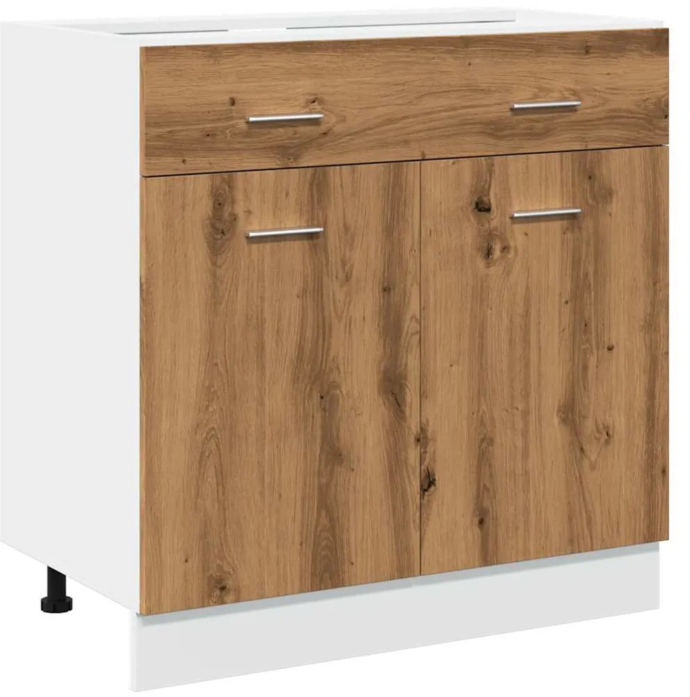 Συρτάρι κάτω ντουλάπι Artisan Oak Κατασκευασμένο ξύλο - Καφέ