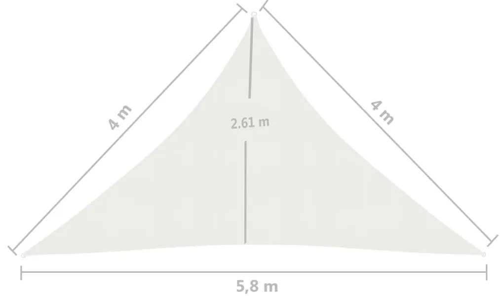 Πανί Σκίασης Λευκό 4 x 4 x 5,8 μ. από HDPE 160 γρ./μ² - Λευκό