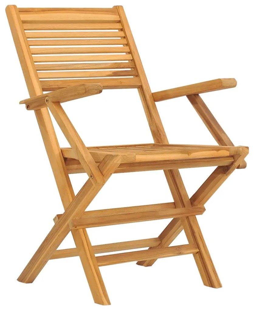 vidaXL Καρέκλες Κήπου Πτυσσόμενες 6 τεμ. 55x62x90 εκ. Μασίφ Ξύλο Teak