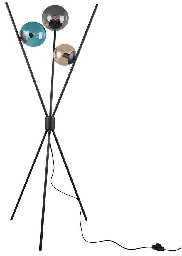 Φωτιστικό Δαπέδου Lance 403400317 Multi Trio Lighting Metal, Glass