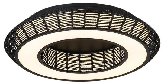 Πλαφονιέρα Φωτιστικό Οροφής LED 64W Μαύρο 3000Κ-6000Κ Dimmable Zeus-60-BK Sunlight ZEUS-60-BK Μαύρο