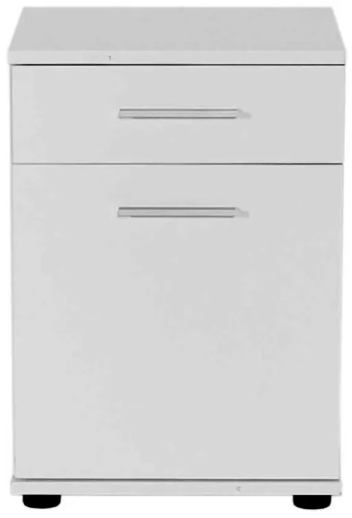 Κομοδίνο - Συρταριέρα γραφείου Trendline Megapap χρώμα λευκό 40x39x57εκ.