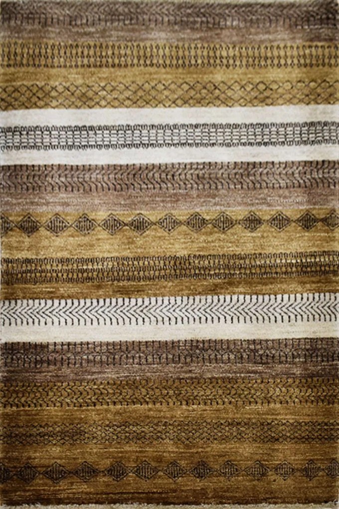 Χαλί Pakistan 252821 Khan Beige-Brown 151X93 93X151cm