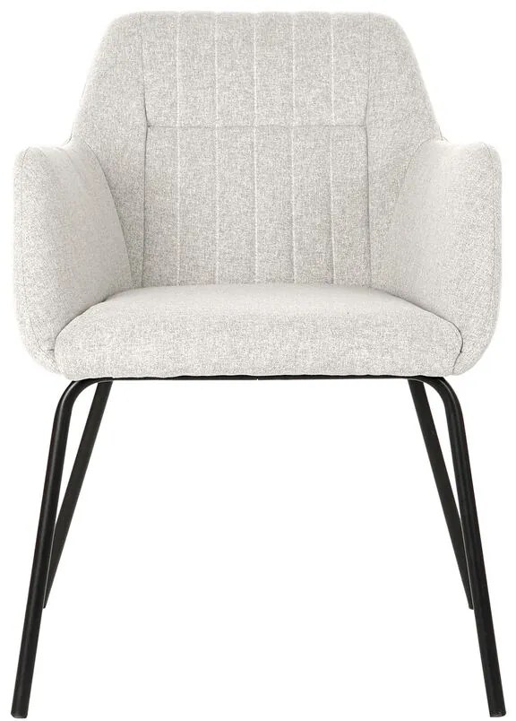 Καρέκλα DKD Home Decor Μπεζ πολυεστέρας Μέταλλο 59,5 x 60,5 x 78 cm