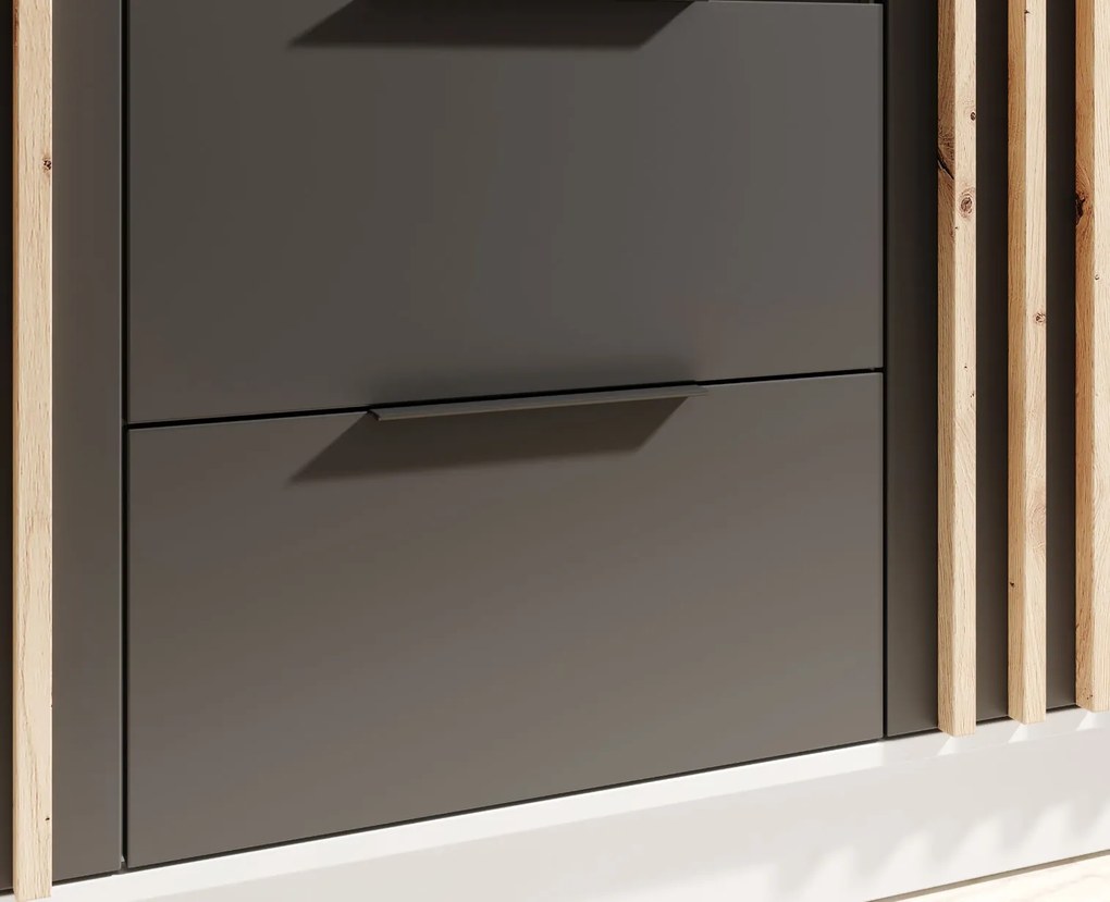 Ντουλάπα Niriam τρίφυλλη-Leuko-Mauro