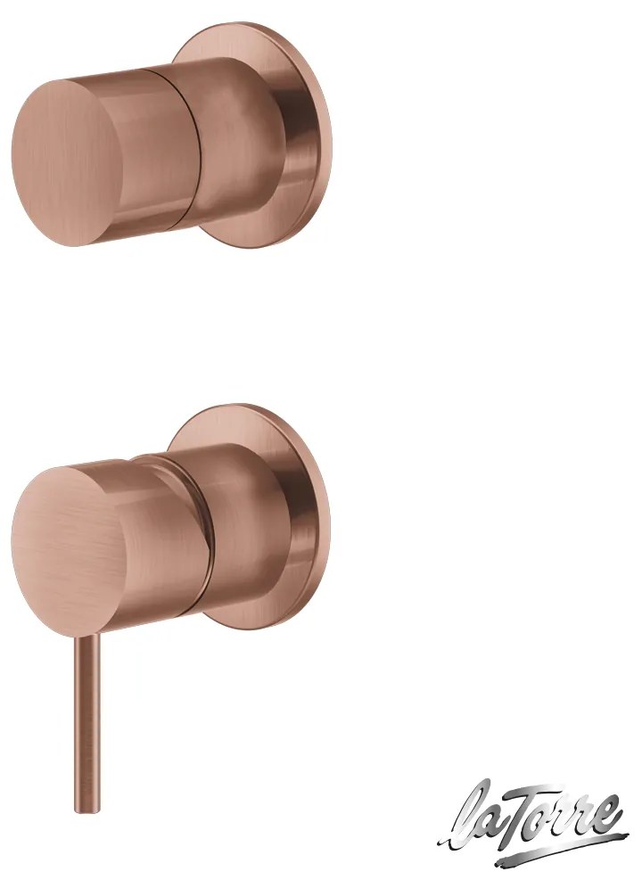 La Torre ELLE 316 Rose Gold Brushed PVD Μίκτης εντοιχισμού 2 εξόδων