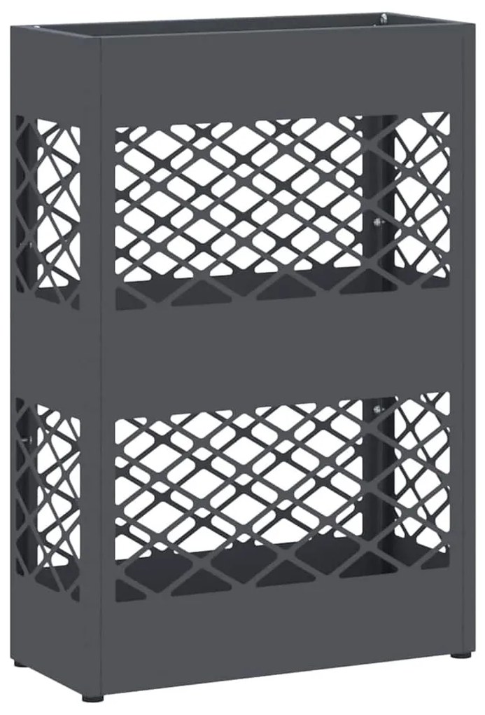 vidaXL Σχέδιο & βάση αποθήκευσης Ανθρακί 28 x 12 x 41 εκ Ατσάλι