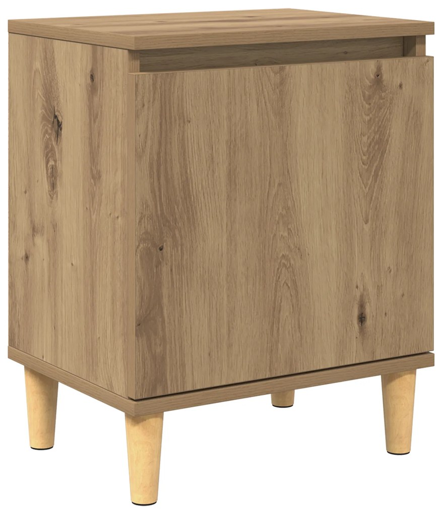vidaXL Artisan Oak Κομοδίνο Οξιά artisan MDF 40 x 30 x 50 εκ. Κομοδίνο