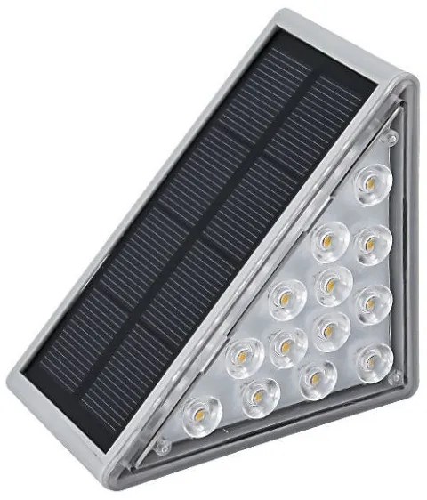 Ηλιακό Φωτιστικό Κλιμακοστασίου LED 0,5W Μαύρο Σετ 2τμχ 6813 Spotlight-6813-Μαύρο 6813