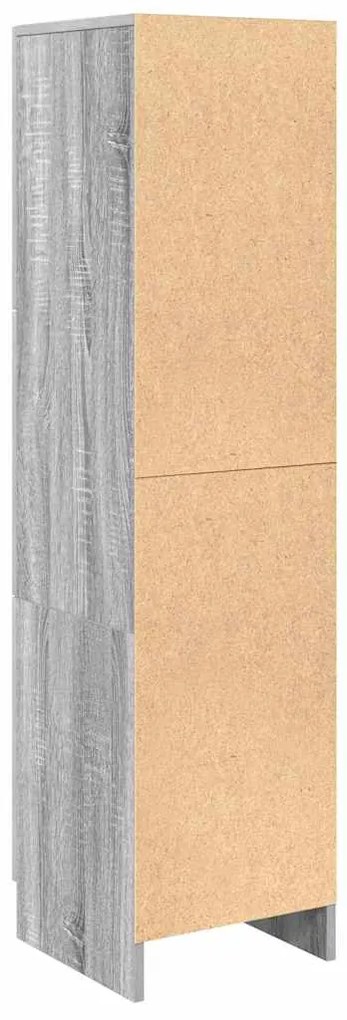 vidaXL Ψηλή Ντουλάπα Γκρι sonoma 31,5 x 32 x 124 εκ Επεξεργασμένο ξύλο