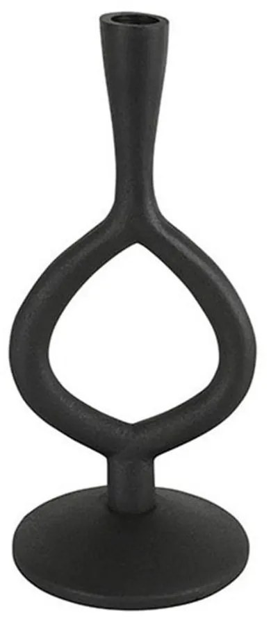 Κηροπήγιο Μεταλλικό 013.794181 Φ12x27cm Black Μέταλλο