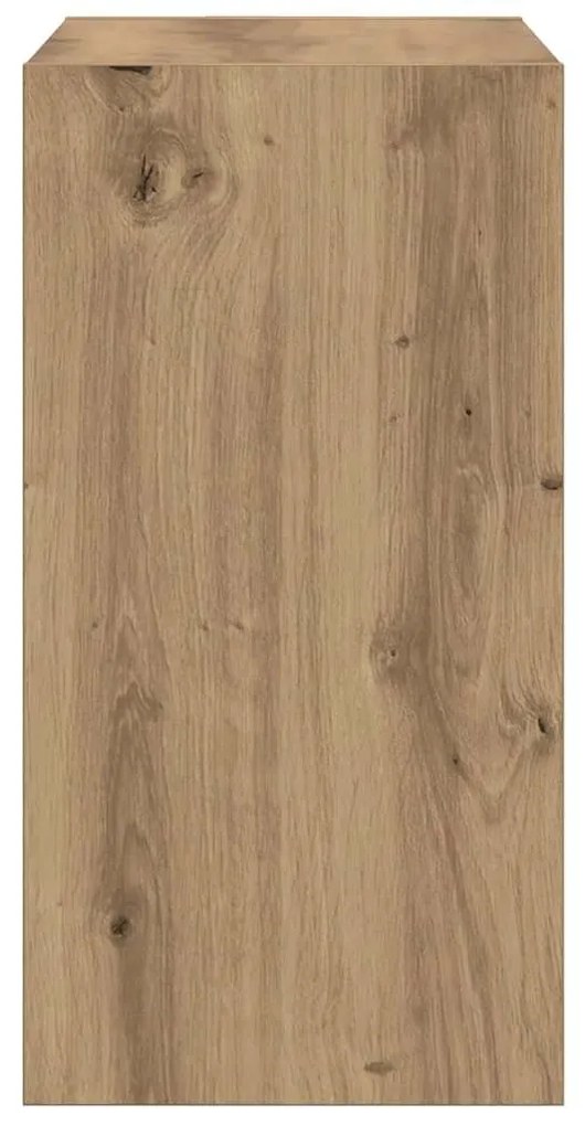 vidaXL Side Table Artisan Oak 50x26x50 cm Κατασκευασμένο ξύλο