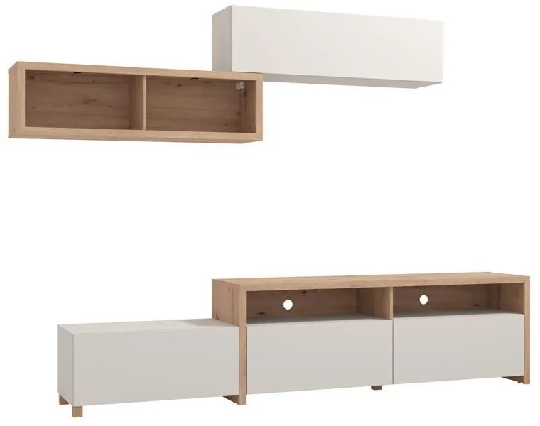 Σύνθεση σαλονιού AUREL Artisan oak - Cashmere 238x42x161εκ. 238x42x161 εκ.