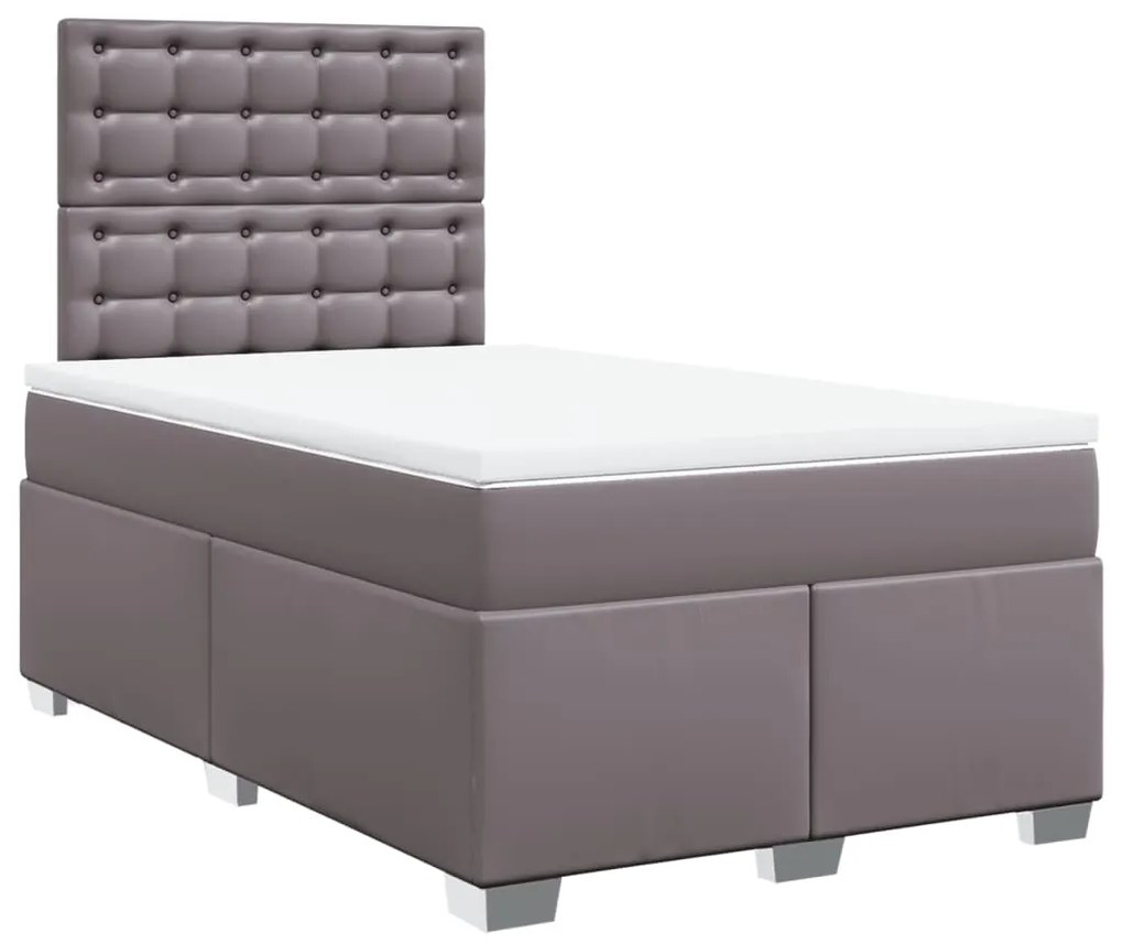 ΚΡΕΒΑΤΙ BOXSPRING ΜΕ ΣΤΡΩΜΑ ΓΚΡΙ 120X190ΕΚ. ΑΠΟ ΣΥΝΘΕΤΙΚΟ ΔΕΡΜΑ 3290714