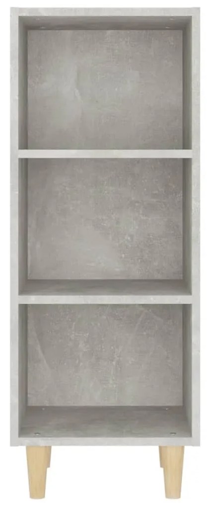 vidaXL Ντουλάπι Γκρι Σκυροδέματος 34,5x32,5x90 εκ. Επεξεργασμένο Ξύλο