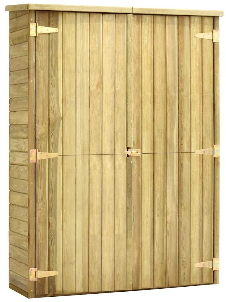 vidaXL Αποθήκη Εργαλείων Κήπου 123x50x171 εκ. Εμποτισμένο Ξύλο Πεύκου