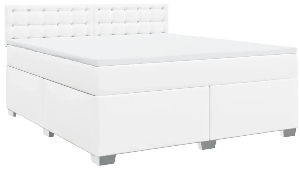 ΚΡΕΒΑΤΙ BOXSPRING ΜΕ ΣΤΡΩΜΑ ΛΕΥΚΟ 180X200 ΕΚ. ΣΥΝΘΕΤΙΚΟ ΔΕΡΜΑ 3288433