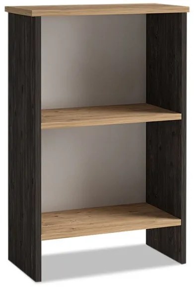 Βιβλιοθήκη μελαμίνης Flora Megapap industrial grey - oak 52x25x80εκ. GP022-0074,1-GP022-0074,1-Καφέ GP022-0074,1