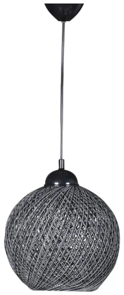 ΦΩΤΙΣΤΙΚΟ ΟΡΟΦΗΣ ΕΣΩΤΕΡΙΚΟΥ ΧΩΡΟΥ ΚΡΕΜΑΣΤΟ ΑΠΟ ΣΧΟΙΝΙ ΜΑΥΡΟ ΓΚΡΙ HM7645.02 22x18x20 εκ.