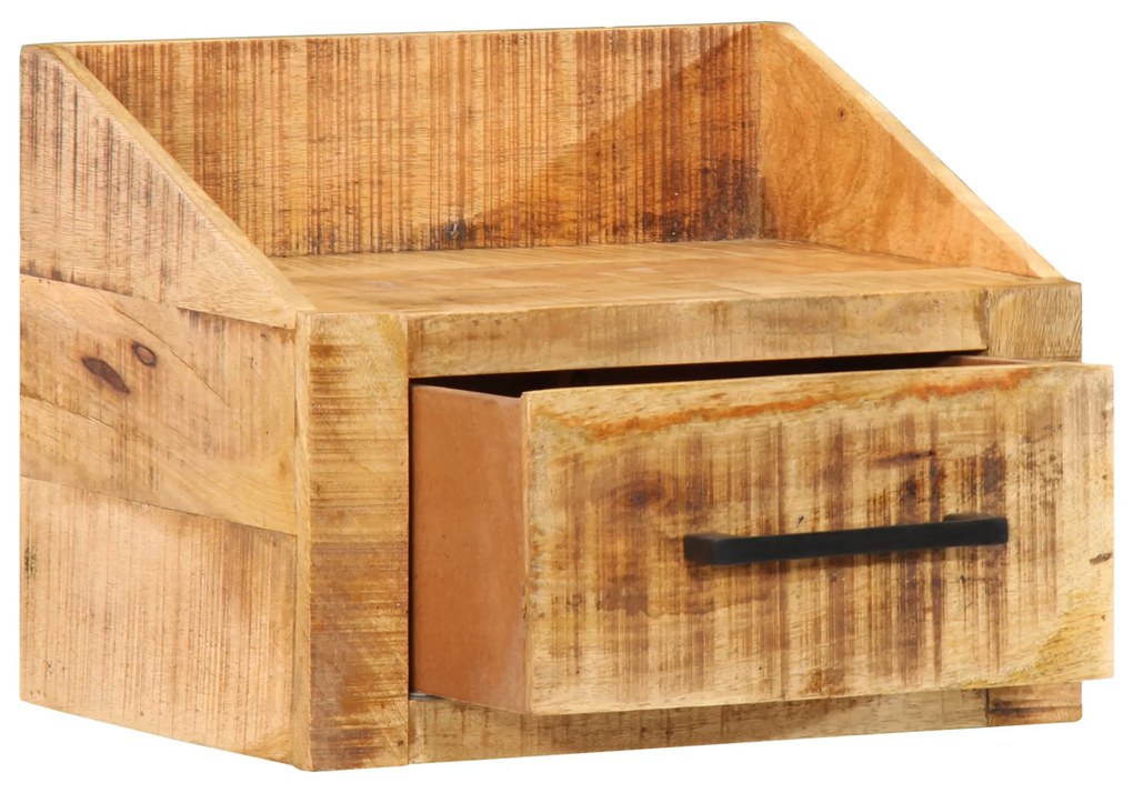 vidaXL Κομοδίνο 40x30x30 εκ. Μασίφ Ξύλο Ρουστίκ Μάνγκο