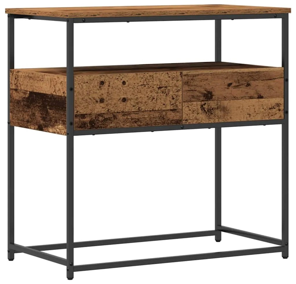 vidaXL Τραπέζι κονσόλας Παλιό Ξύλο 75 x 40 x 75 cm Επεξεργασμένο ξύλο